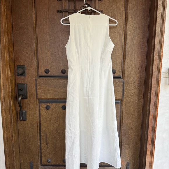 Zara White Midi Dress Size XS, M, L - Picture 2 of 9